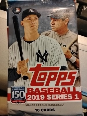 2x 2019 TOPPS Baseball SERIES 1 Retail Pack (10 Cards Per Pack)