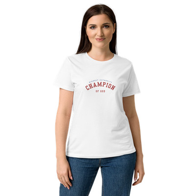 Champion Christian Women s basic Apparel soft style Ladies t-shirt 