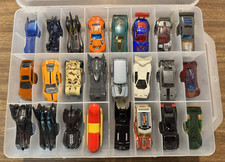 Assorted Hot Wheels Lot with Carrying Case