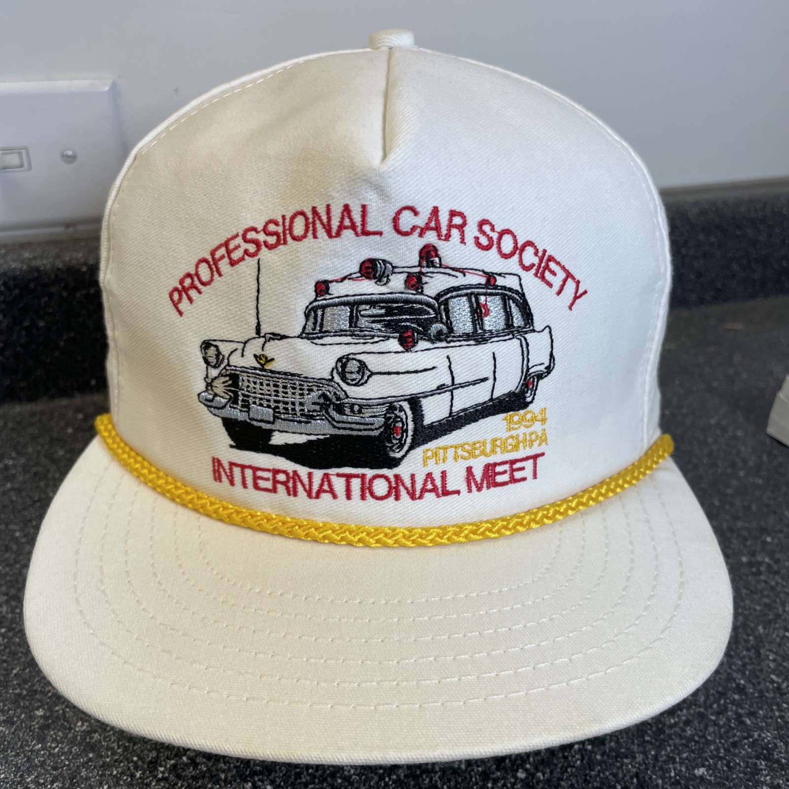 Vintage Professional Car Society Hat Cap Snapback Trucker 94 International Meet