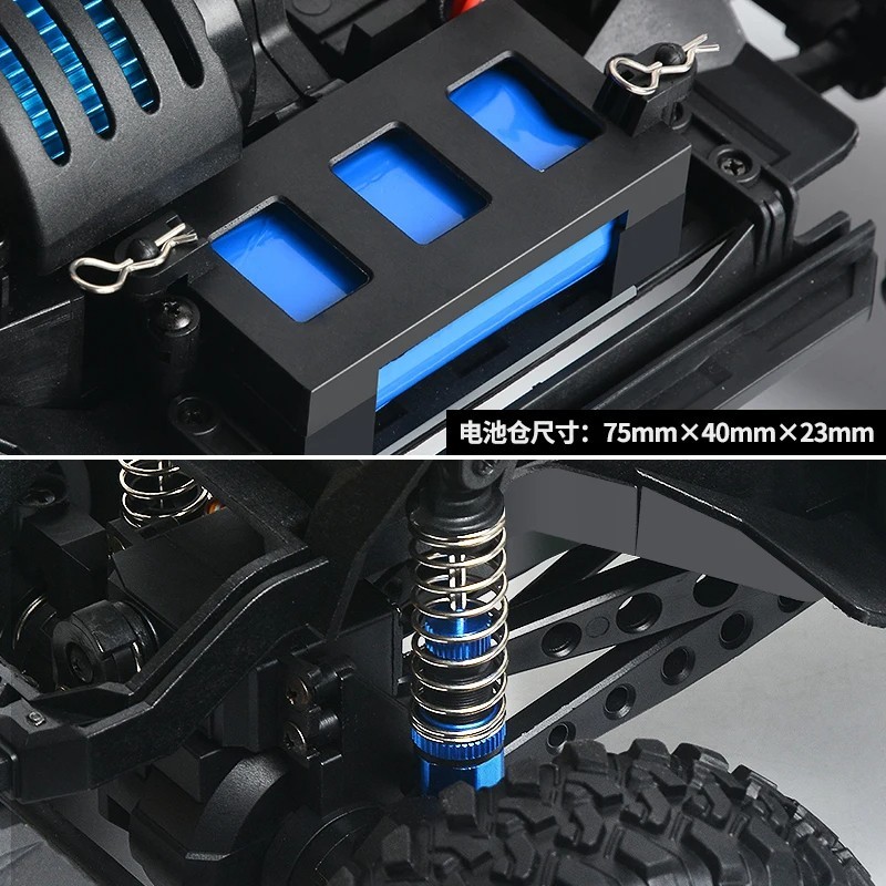 HB Toys ZP1005 1:10 RC Truck 4WD Off-Road Remote Control Car 2.4GHz LED Lights