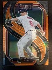 Bronson Arroyo 2025 Select Premier Level Orange Pulsar Prizm /49 Card #103