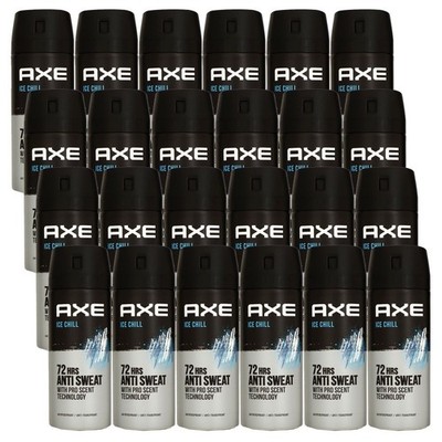 Axe Ice Chill 24 x 150 ml Deospray Deodorant Frozen Mint & Lemon Set