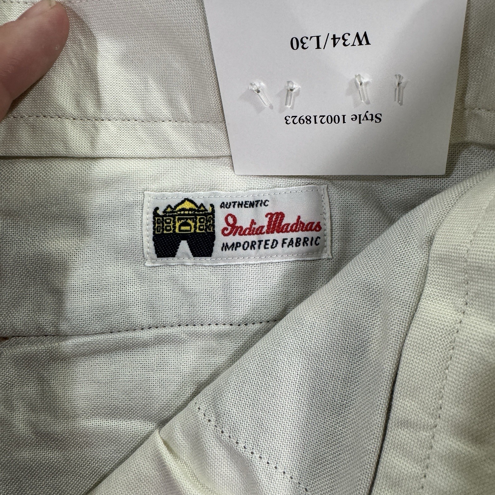 NEW Brooks Brothers Indian Madras Plaid Golf Pants Mens 34x30 Cotton Patchwork thumbnail 7