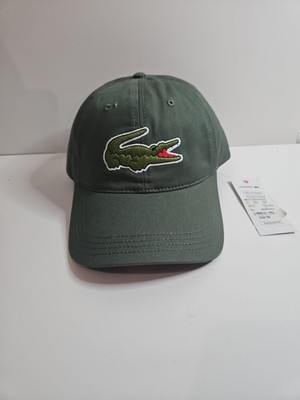 Lacrosse Big Croc  Cap In Green Featuring Embroidered Crocodile Logo