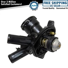 Engine Coolant Thermostat w/ Housing & Temp Sensor for Mercedes Benz C250 SLK250