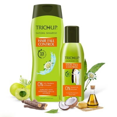 Trichup Hair Fall Control Oil (200ml) & Shampoo (400ml)
