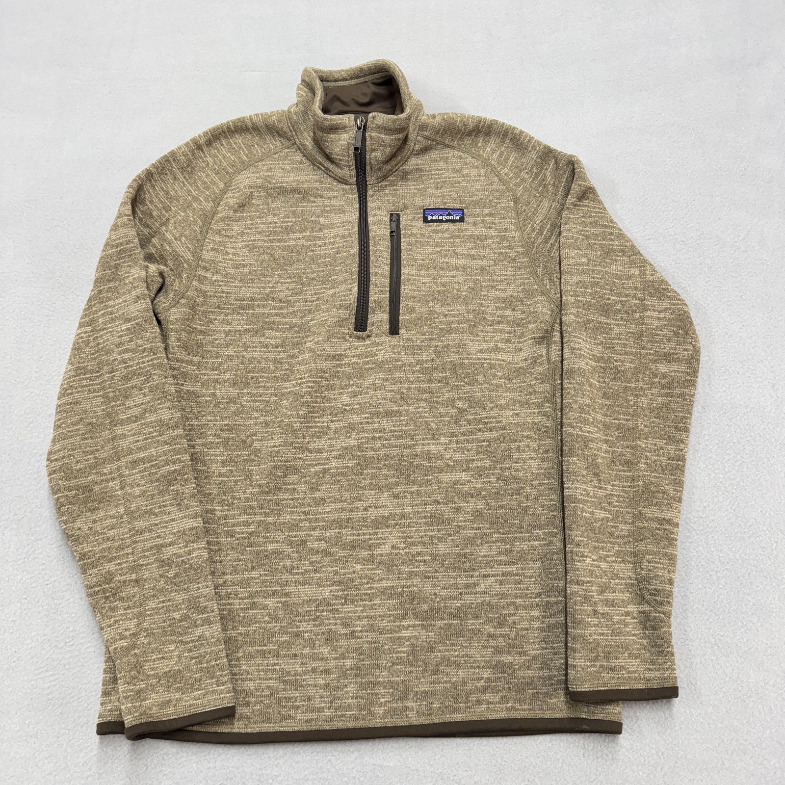 Patagonia Better Sweater Pullover Mens Medium Brown 1/4 Zip Fleece Jacket Top