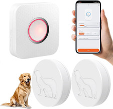 WiFi Dog Door Bell for Potty Training to Go Outside, Smart Doggie Door Bell for