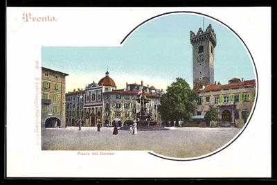 Trento, Piazza del Duomo, Ansichtskarte 