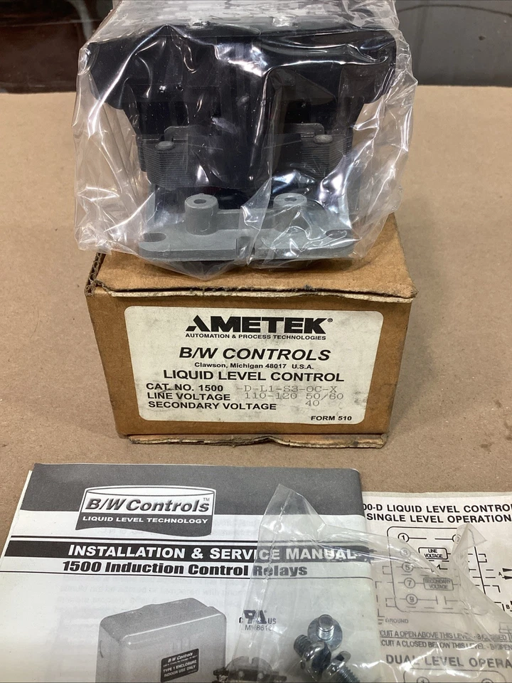 B/W Controls 1500 D-L1-S3-0C-X , LIQUID LEVEL CONTROL, NOS - Image 2 of 4