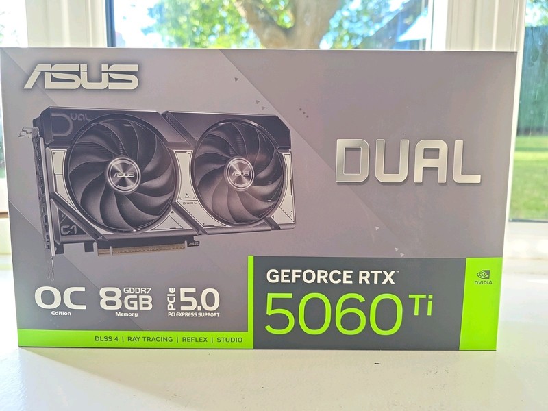 ASUS NVIDIA GeForce RTX 5060 Ti Dual OC Graphics Card 8GB