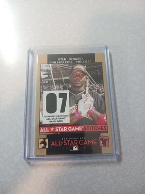 2007 Topps Updates & Highlights - All-Star Game Stitches Ryan Howard #ASRH (MEM)