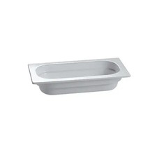 TableCraft CW354GY Cold Holding 1.25 Qt. Aluminum Fourth Size Food Pan