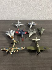Lot of 8 Assorted Vintage War Planes Military Aircraft Metal Toys