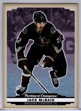 2022-23 Parkhurst Champions Jack McBain Color Variation Rookie Card # 295. rookie card picture