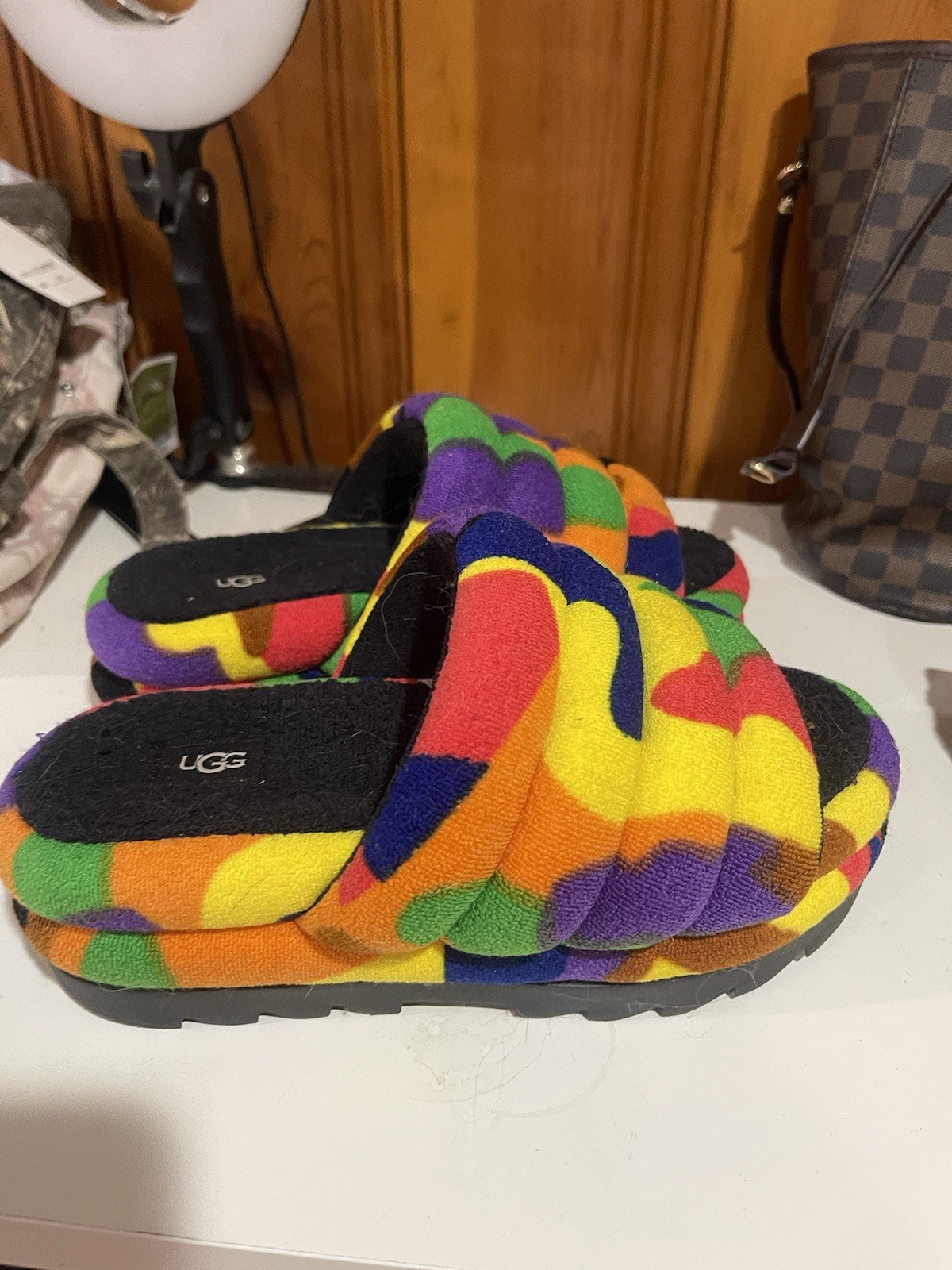 UGG Pride Rainbow Platform Slides (sample Sale) I… - image 1