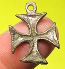AMAZING AUTHENTIC MEDIEVAL KNIGHTS TEMPLAR CROSS MEDAL AMULET CRUSADER TIMES