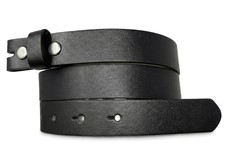 Womens Thin Leather Belt Strap with Smooth Grain Finish 1" Wide with Snaps B...