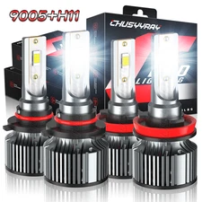 For GMC Sierra 1500 2500HD SLT Pickup 2007-2013 LED Headlight High Low Bulbs Kit
