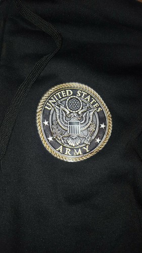 Womens United States Army XL Fleece Hooded zippered Coat Proud Army Mom - Picture 5 of 9