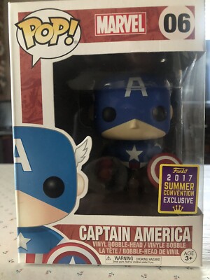 Captain America - #06 - Funko Pop! - Marvel - 2017 Summer Convention E