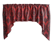 lovemyfabric Taffeta Damask Swag Valance Window Treatment