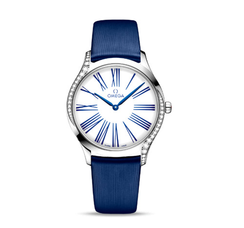 Omega De Ville Trésor  Watch Blue Strap & Dia. Dial