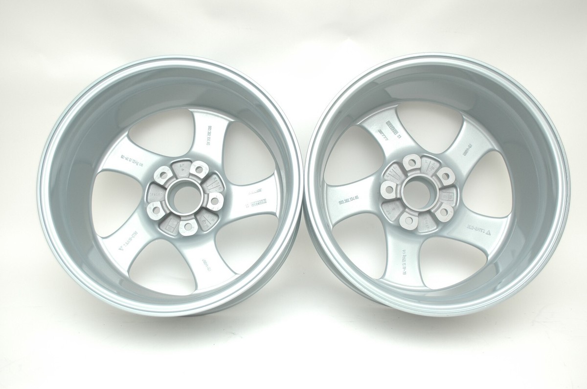 はろー Porsche 996 Turbo Look Wheels Pair HOLLOW REFINISHED 7.5x18 et50