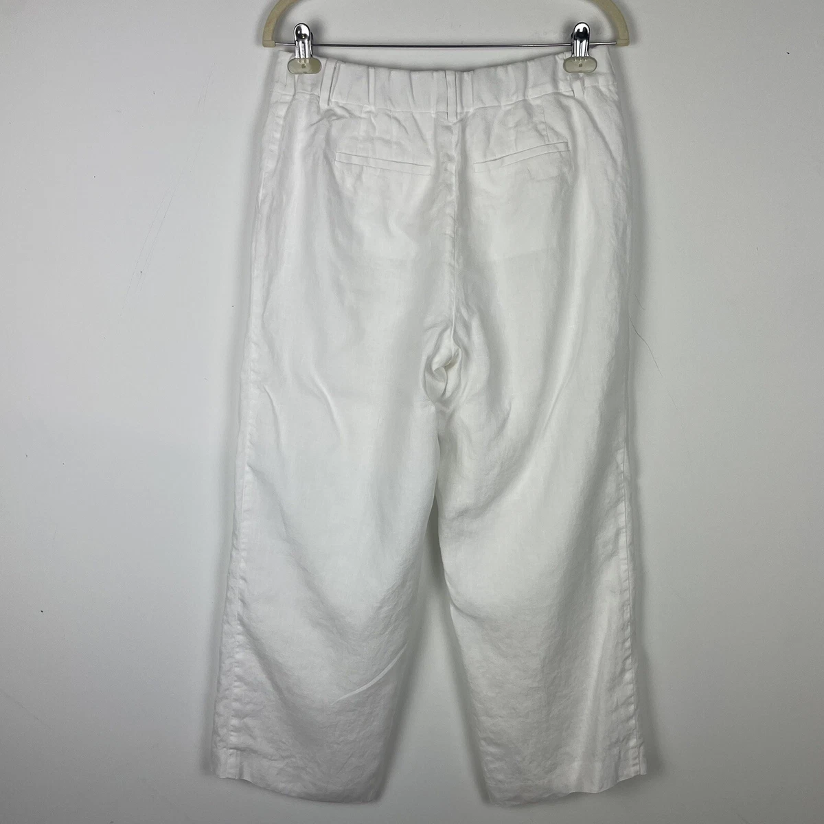 Talbots white shop linen pants