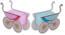 TRIXES Baby Shower Favour Boxes x25 *All Colours* NEW Gender Reveal Party Gifts