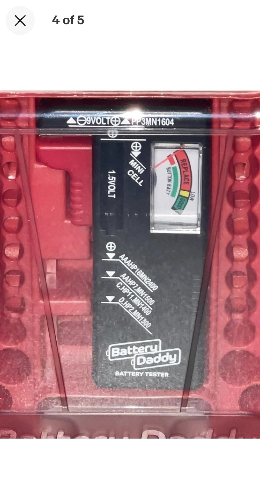 As seen on TV Battery Daddy Deluxe Caddy Holder Carry Case Organizer