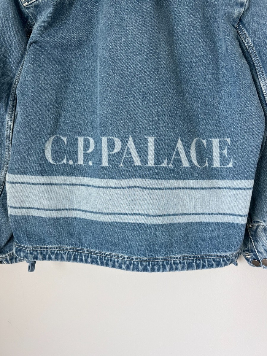 C.P. Company x Palace Denim Goggle Jacket - Size Small - Blue