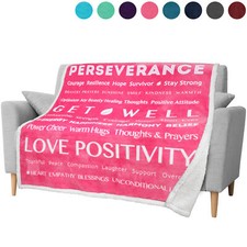 Healing Thoughts Blanket Message Prayer Warm Wishes Hug Get Well Positive Gift