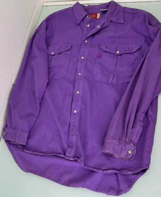 Vintage Razzy Men Western Shirt 2XL XXL Metal Snap Buttons Rockabilly Cowboy