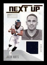 JALEN HURTS 2020 PANINI PLAYBOOK NEXT UP ROOKIE JERSEY RELIC RC BF5302