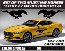 2 Ford Mustang Running Horse Side Door Body Decal-Graphics-Sticker-Trailer Truck