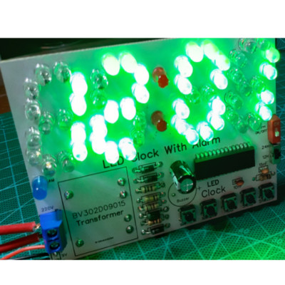 LM8560 IC LED Digital Clock Without any microcontroller PCB DIY KIT