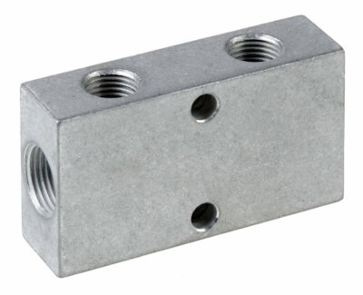 Farbo Aluminium einseitig BSPP Verteiler 2 Einlässe - 2, 3, 4, 5 oder 6 Auslässe