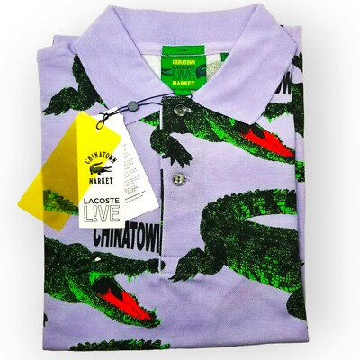 LACOSTE LIVE x CHINATOWN MARKET CTM GATOR LOOSE FIT POLO LACOSTE LIVE x CHINATOWN MARKET CTM GATOR LOOSE FIT POLO