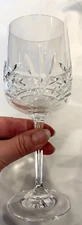 BOHEMIA CRYSTAL CRYSTALEX WHITE WINE GLASS MINT COND  -FREE SHIP