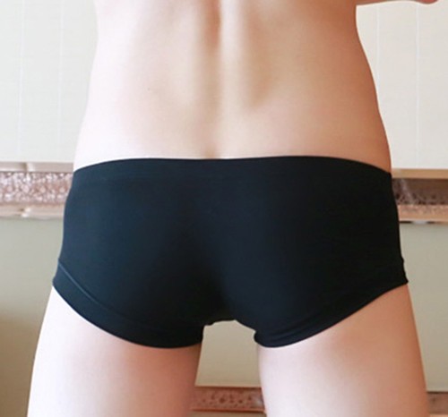 New Men's Cotton Breathable Boxer Briefs Sexy U-Shaped Underwear Solid Shorts BL - Picture 20 of 29
