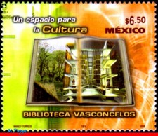 2517 MÉXICO 2006 BIBLIOTECA VASCONCELOS, CULTURA, BIBLIOTECAS, MNH