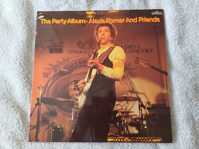all sides play n/m-  Alexis Korner And Friends The Party Album Lp 1979 int 17000