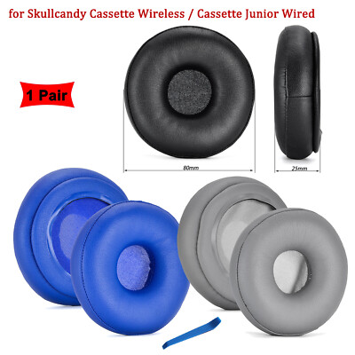 2Pcs Ear Pads Cushion for Skullcandy Cassette Wireless Cassette Junior  Wired
