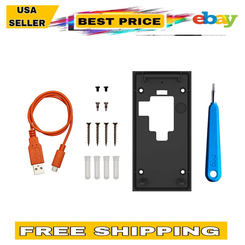 Ring Video Doorbell 2 2nd Gen Spare Parts Back Plate Wiring Screws