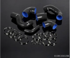 Fit For Fiat Coupe 2.0 20V GT Turbo Silicone Turbo Hose Piping Clamps Kit Black