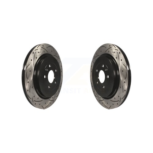New Front Brake Rotor Pair (13.86") For 2013-2019 Ford Explorer, Taurus, Flex, MKS, MKT