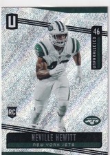 2019 UNPARALLLED RC NEVILLE HEWITT NEW YORK JETS ROOKIE - C1617