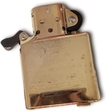 Zippo Inside Guts Brass Finish (No Outside Case) Only Inside Insert
